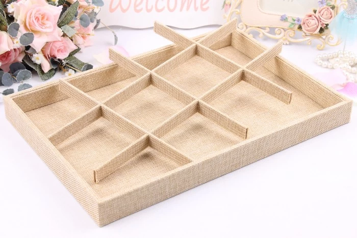 Handmade Beautiful and elegant with linen jewelry display trays wholesale for jewelry wholesale
