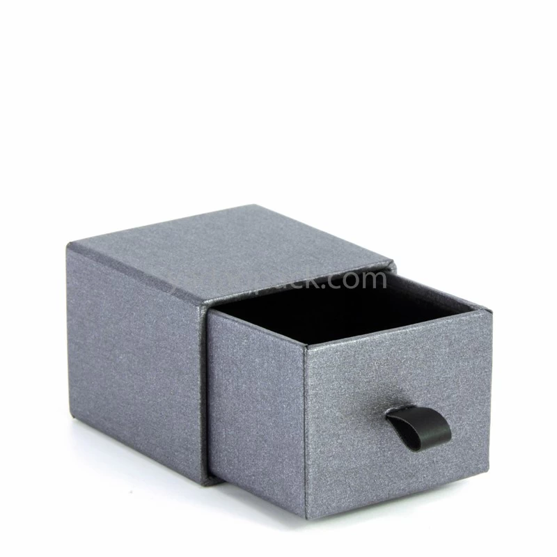 Handmade customized jewelry paper box with a  pull way for jewelry packaging