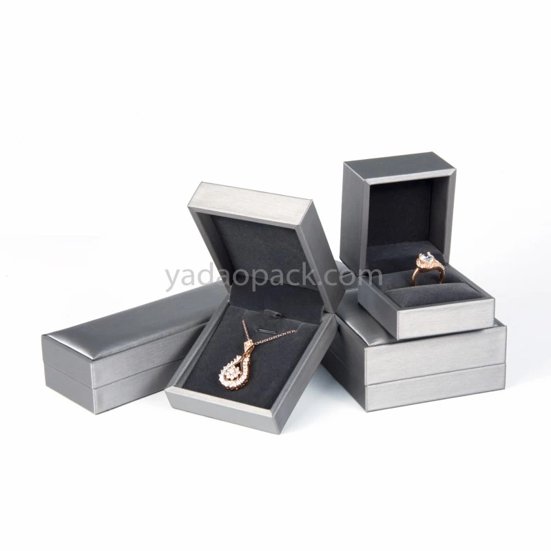 Χειροποίητο κουτί πολυτελείας δερμάτινο κοσμήματα για προσαρμοσμένο χρώμα με καλή τέχνη
