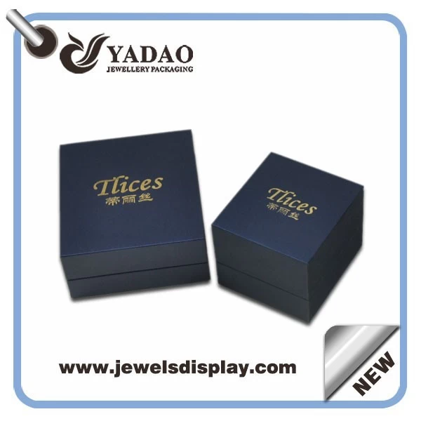 High Quality Plastic Box Leatherette Paper Box Ring Box