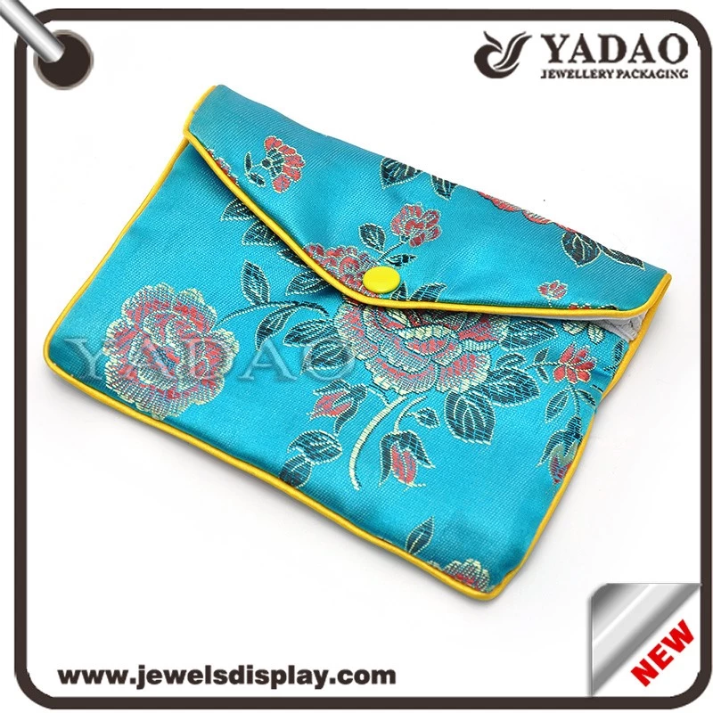 High Quality Stock and Custom Jewelry Velvet Bag/Gift Suede Velvet Pouch/Flocking Bags Supplier