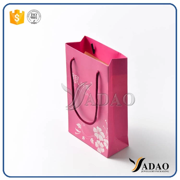 High quality Accept Custom Order kraft shopping Bag Recyclable Feature and Hand Length Handle Sealing & Handle paper carrier bag