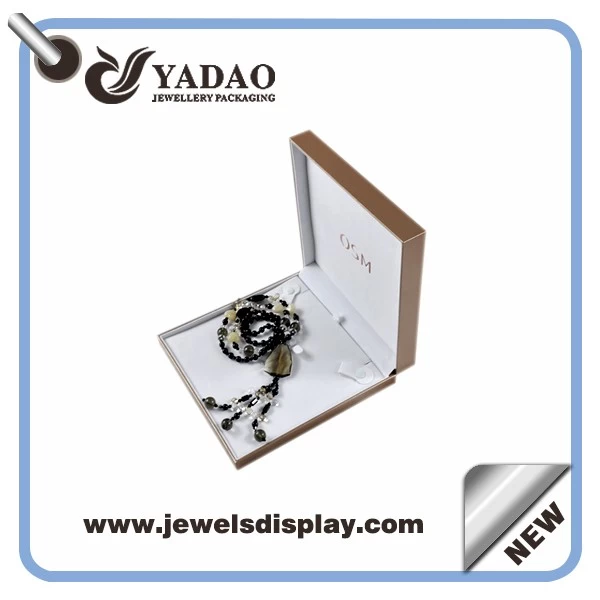 High quality leather jewelry plastic box with your logo from China