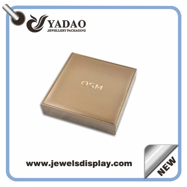 High quality leather jewelry plastic box with your logo from China