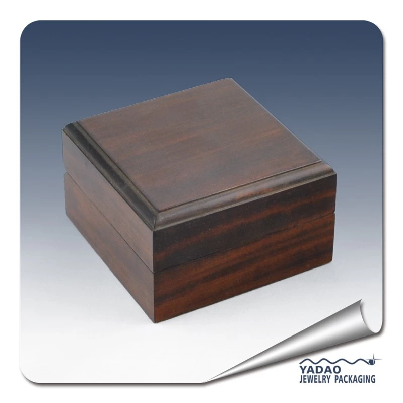 High quality wooden box 100*100*65mm wooden watch box with insert made in China