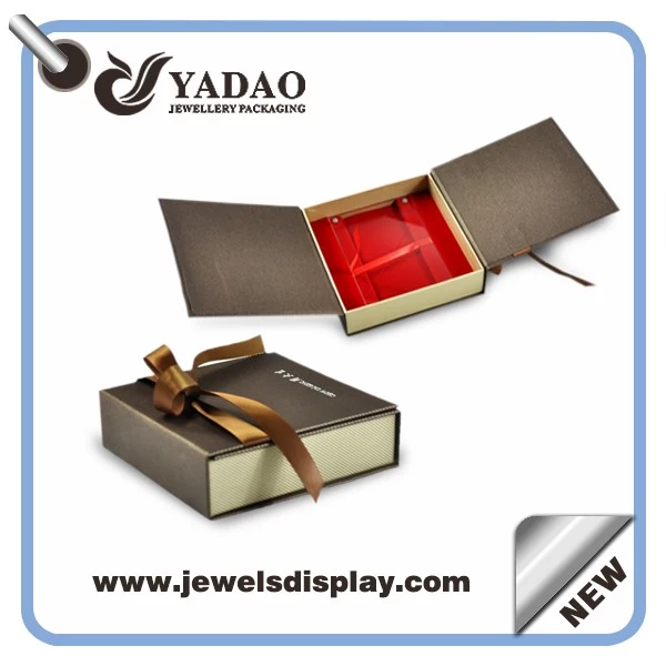 Hot Sale Luxury Handmade Custom Logo Printed Paper Jewelry Box Wholesale