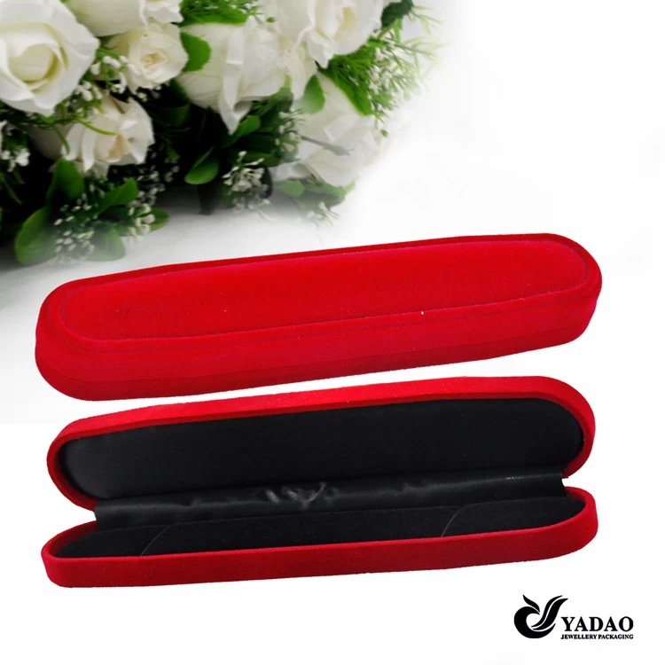 Hot Sale newest design  red velvet Heart-shaped  plastic jewelry box,Custom logo printed jewelry boxes,jewelry packing boxes wholesale  made in China