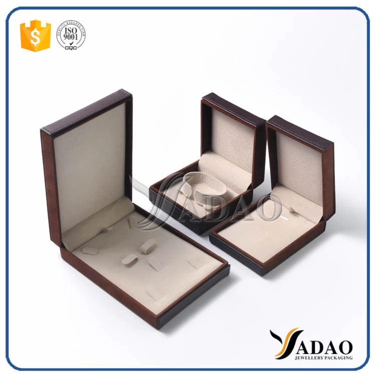 Jewellery Packaging Custom Jewelry Box New Arrival White Leather Gift Boxes With Velvet Insert For Ring Necklace Bracelet