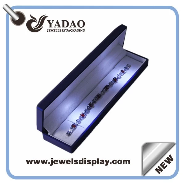 LED bright light jewelry box for necklace good quality necklace box