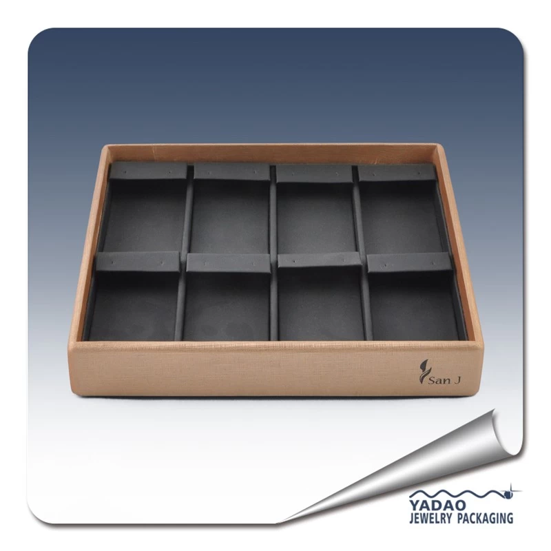 Leatherette 8 pairs Earring display tray