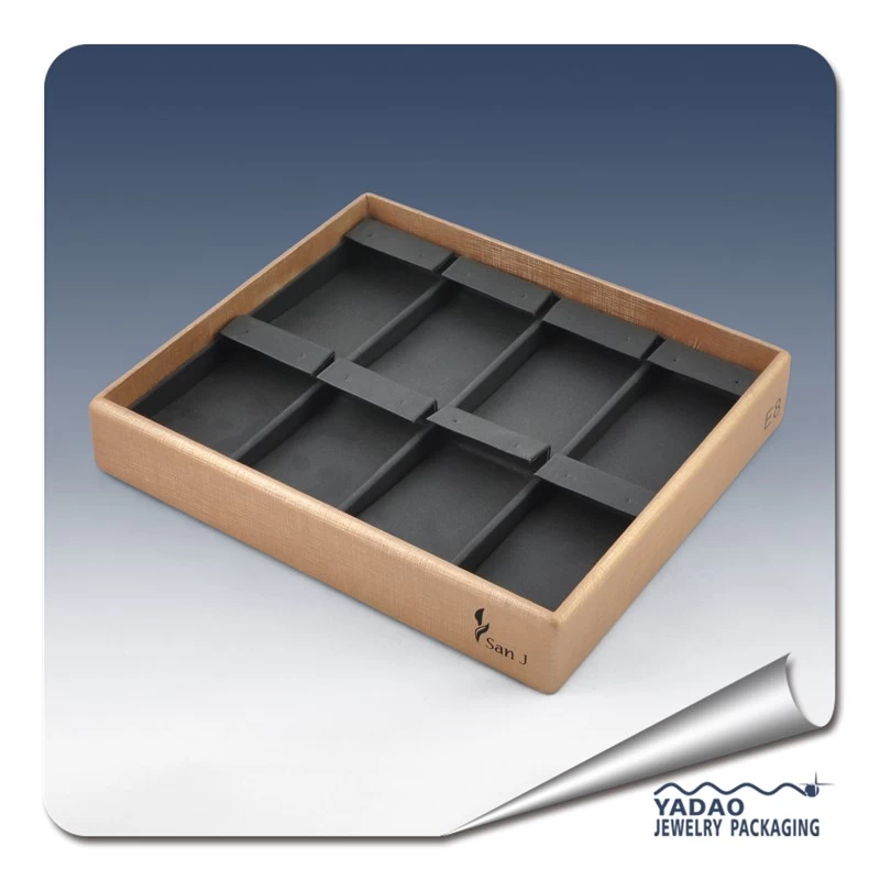 Leatherette 8 pairs Earring display tray