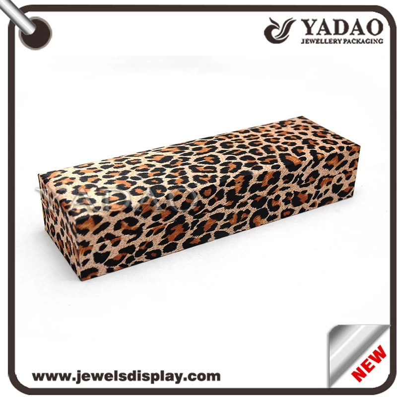 Leopard print custom made jewellery boxes