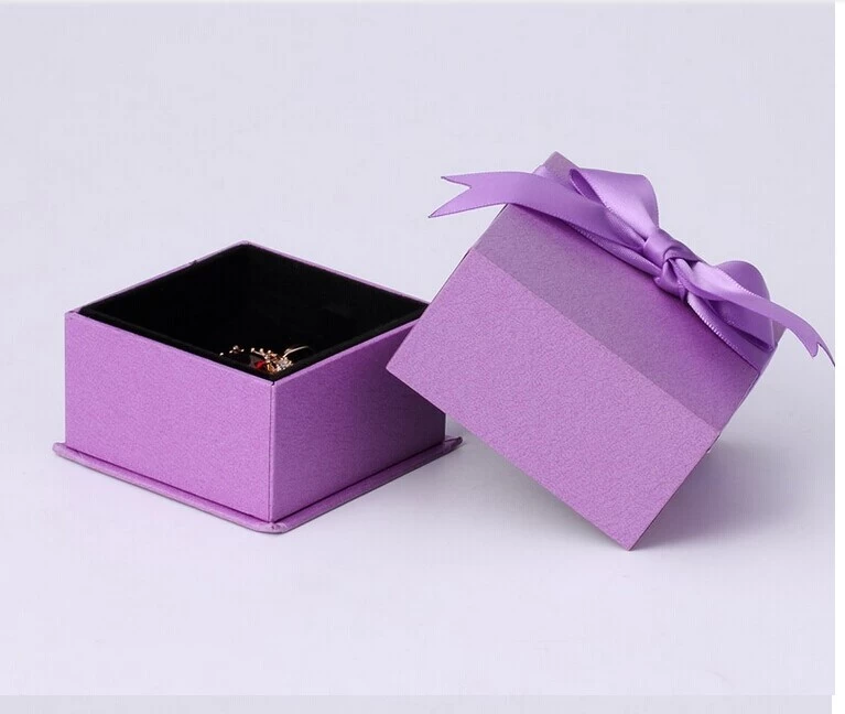 Luxury Handmade Bespoke Jewellery Boxes & Necklace Ring Bracelet Box & Jewelry Box folding paper jewelry box with ribbon