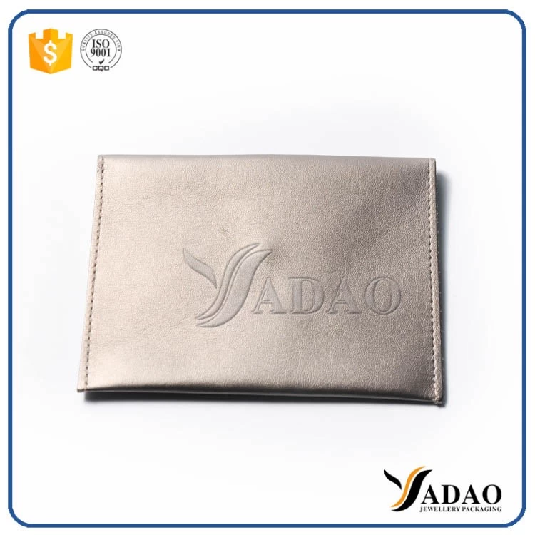 Make Your Jewlry Perfect -Customize OEM ODM low price whole sale gift smooth leather pouch jewelry packag bag with free logo