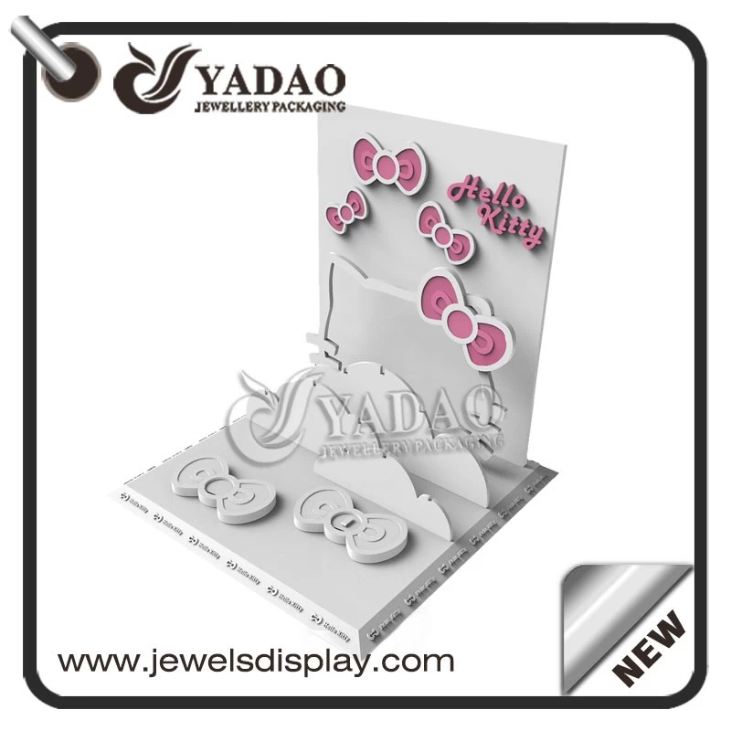 OEM/ODM Hello Kitty style jewelry display set suitable for exhibiting women's jewelry and girl's jewelry.