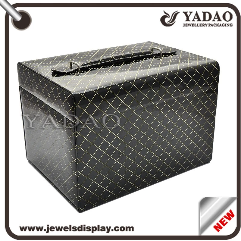PU Leather + MDF wholes jewelry display box for luxury jewellery storage made in China