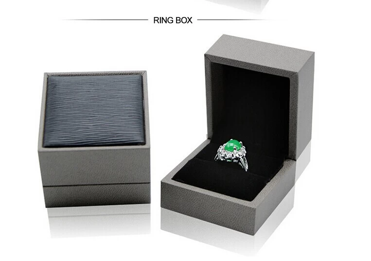 PU Leather Velvet Jewelry Box luxury jewelry boxes leatherette jewelry packaging ring earring boxes gift display boxes supplier