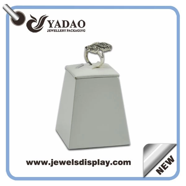 PU leather jewelry display ring stand