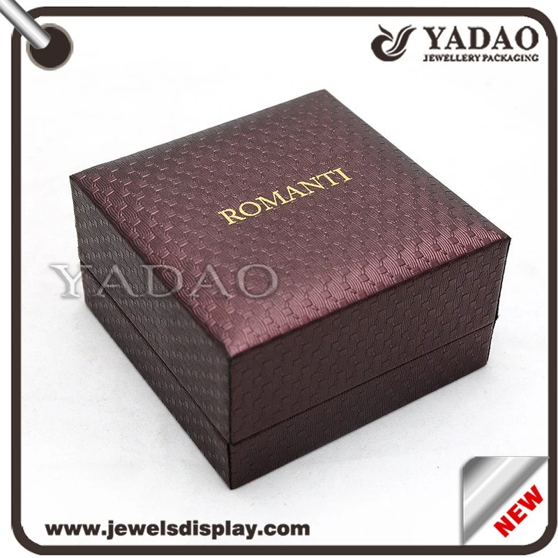 Popular customizable jewelry plastic display box with obvious beautiful lines