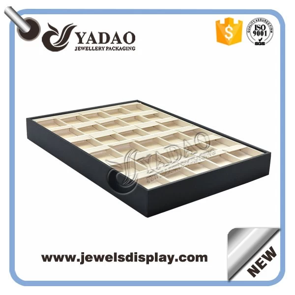 Popular nice leather cover large earring display tray wholesale with good quality and competitive price