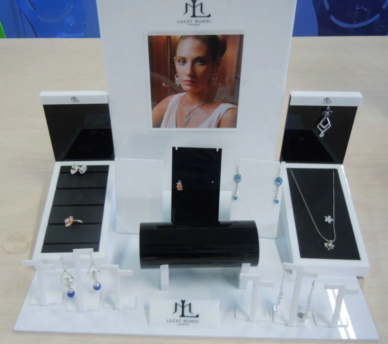 TSD-A004 Cosmetic Shop Design Custom Countertop Acrylic Display Stand/Wholesale Jewelry Display/Acrylic Cosmetic Display