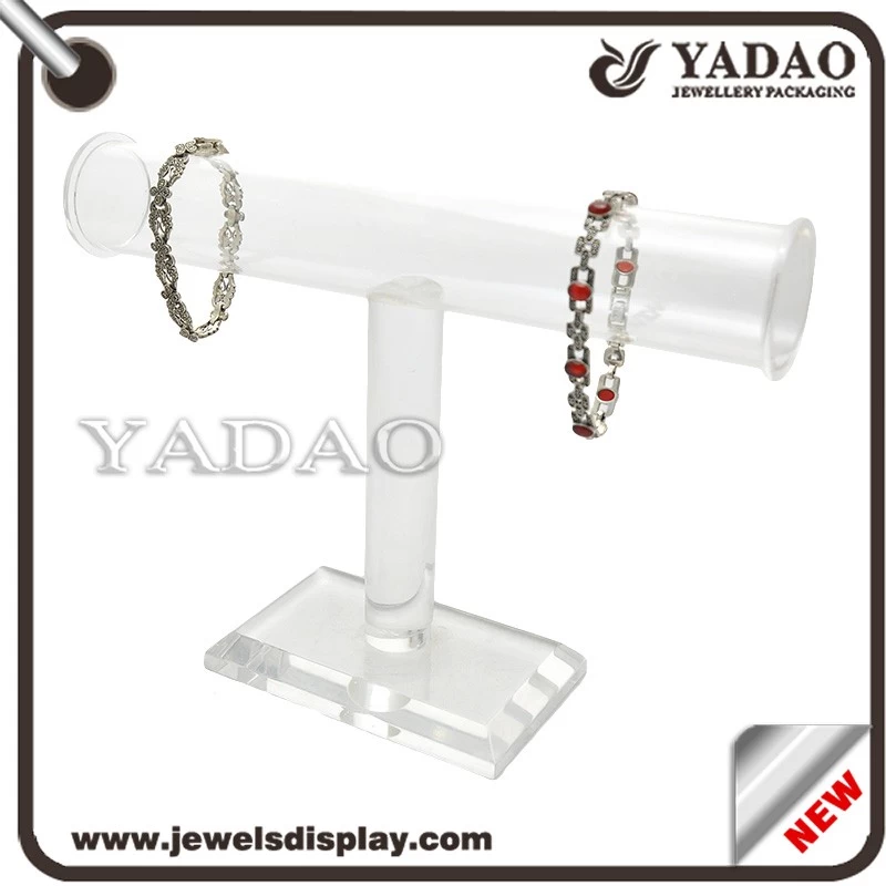 Transparent Acrylic roll style bangle bracelet display jewelry display stand