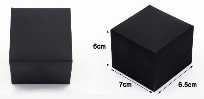 Wholesale China Good quality  black plastic cases for  jewellery rings earrings necklaces and bracelet packing leather jewelry boxes