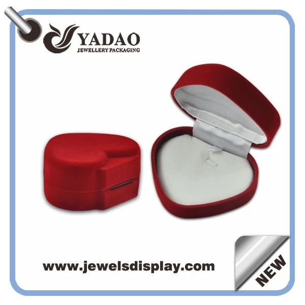 Wholesale Custom High Quality Velvet Jewelry Box Wedding Ring Box Supplier from China