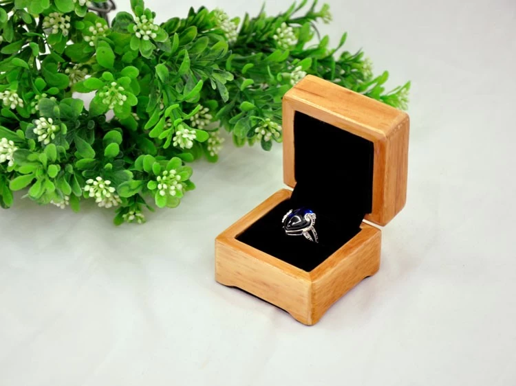 Wholesale factory wood texture wooden ring box