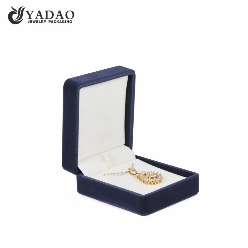 YADAO manufacturer customized PU leather jacket plastic box for gift jewelry package with flip top lid cap