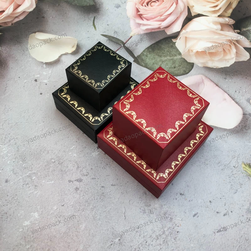 Yadao Custom Jewelry Verpackung Box Geschenkboxen Halskette Ohrring Armband Ring Schmuck Samt Box