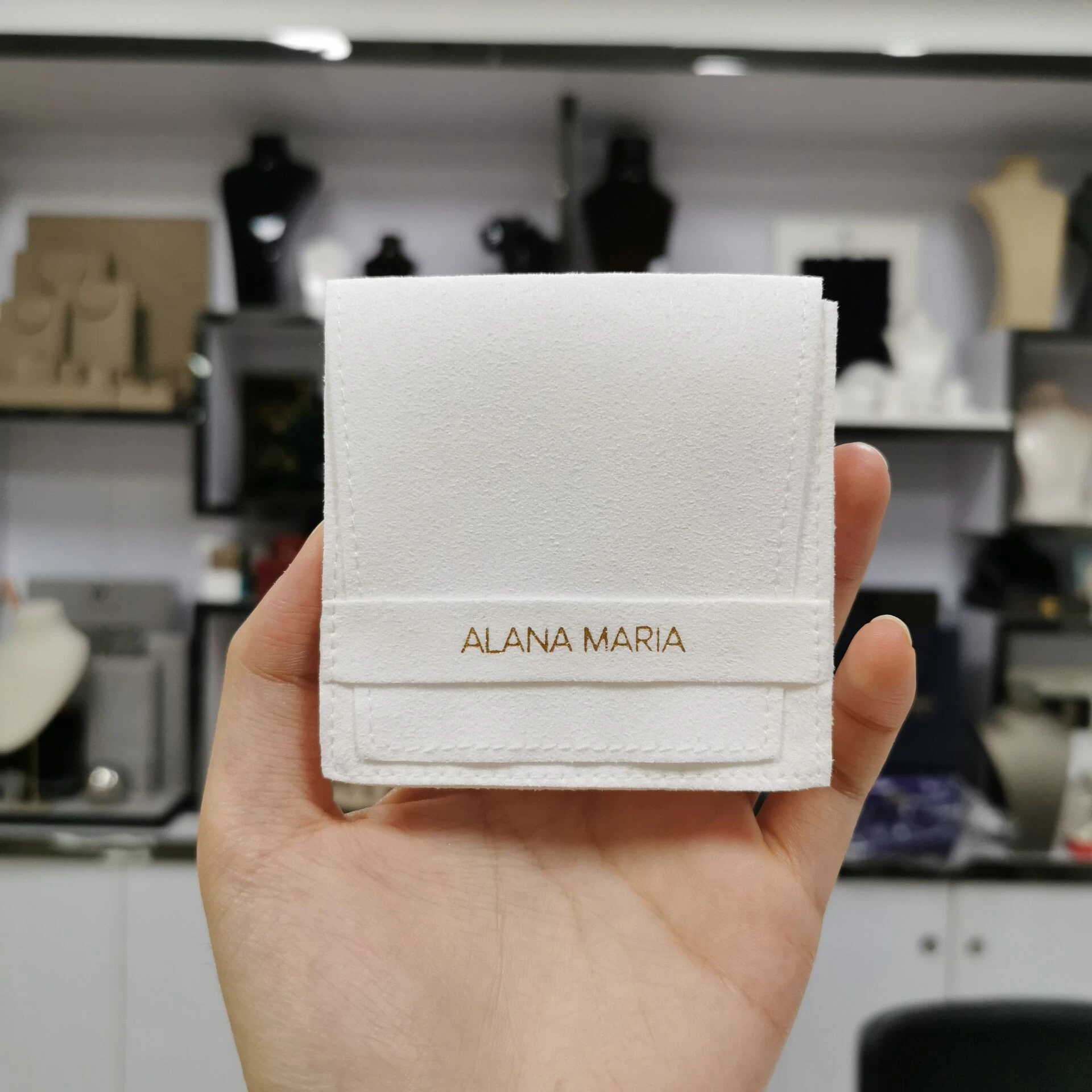 Yadao Customize Microfiber Small Jewelry Pouch Flap