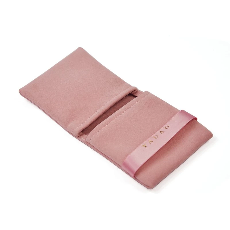 Yadao Double Side with Strap Jewelry Coins Ornaments Velvet Flap Pouch