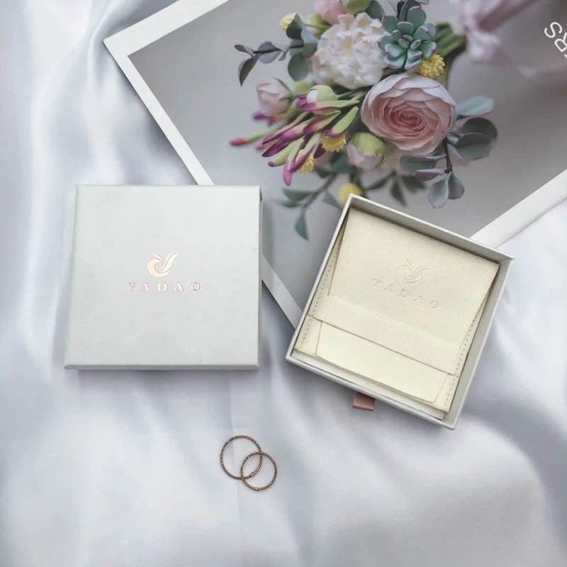 Caja de deslizamiento de papel de empaquetado de joyas de la moda Yadao con logotipo personalizado