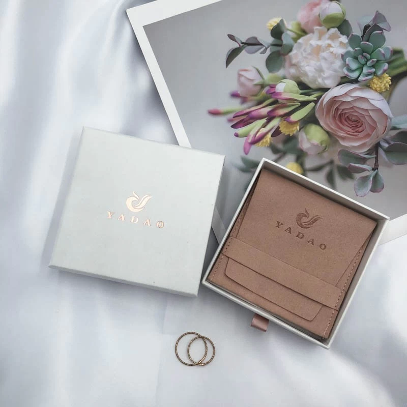 Caixa deslizante do papel da gaveta de empacotadores da jóia de Yadao com logotipo personalizado