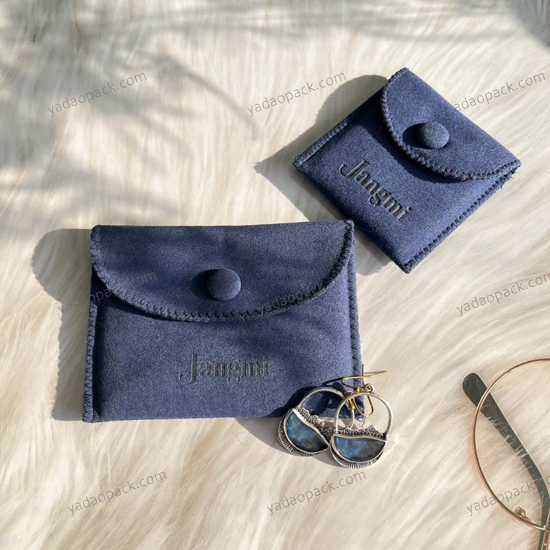 Yadao custom Microfiber Jewelry Pouch Double Size satin jewelry pouch with pockets