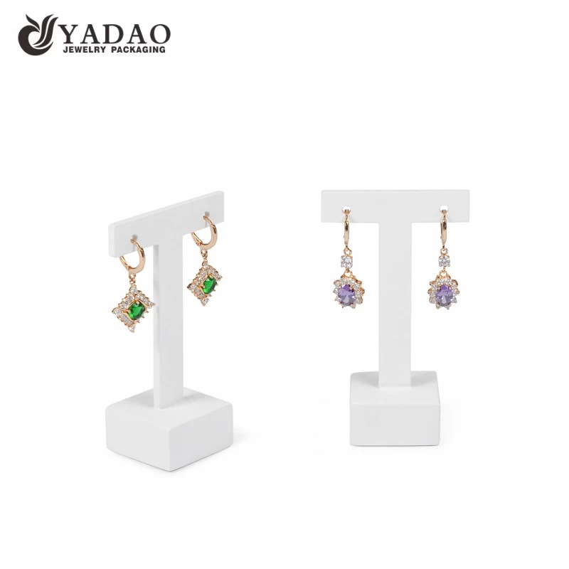 Yadao custom white jewelry display stand earrings stand acrylic jewelry display