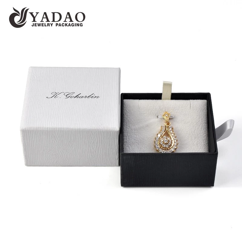 Yadao paper jewelry box drawer box pendant wholesale paper box with customized logo