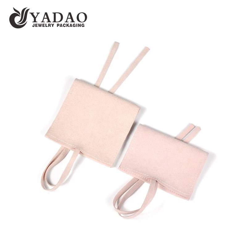 Yadao pink mini packaging pouch for jewelry and box custom logo and color