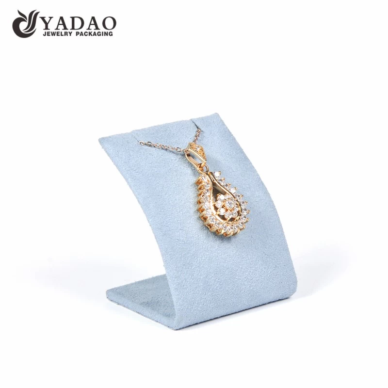 Yadao wholesale pendant stand microfiber jewelry display holder with magnet