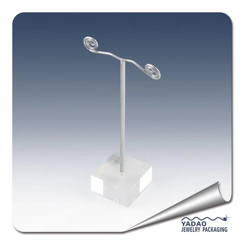 acrylic and metal earring display stand for jewelry display
