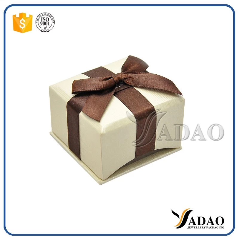bowknot paper jewelry packaging box jewelry cardboard seperated lid