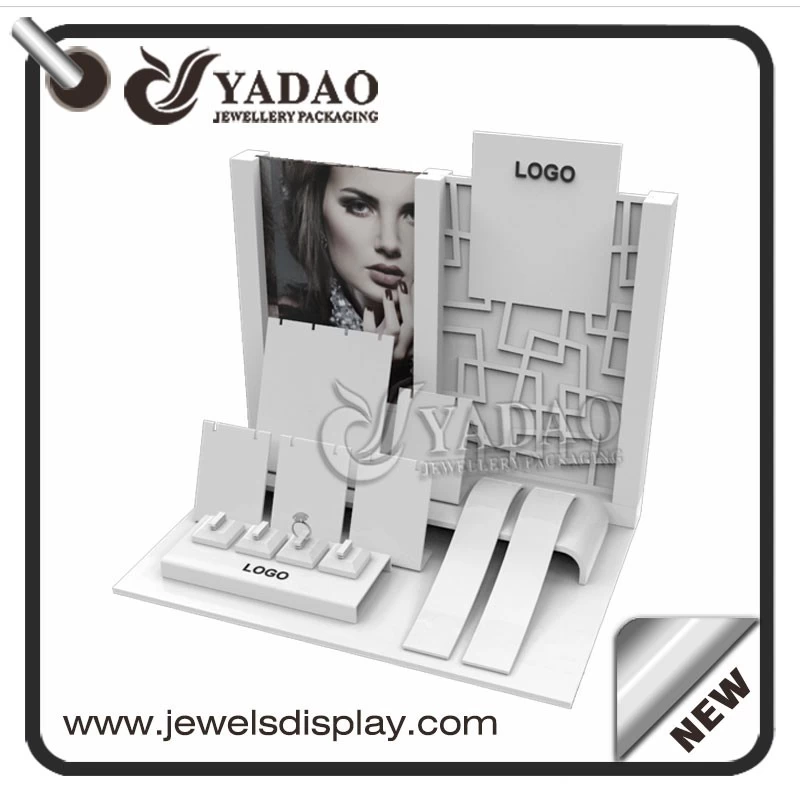 customize acrylic jewelry display set jewelry window display chinese manufacturer
