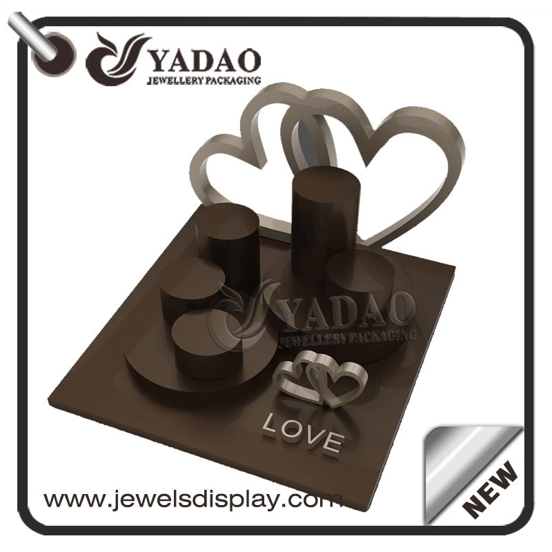 customize jewelry display design window jewelry display set wholesale for Valentine's day