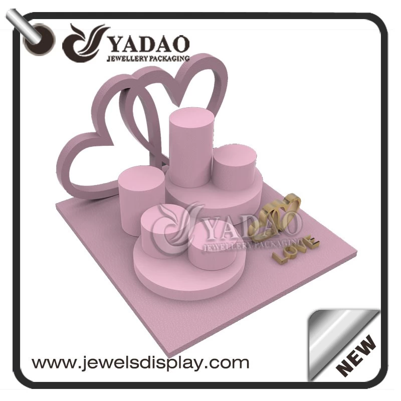 customize jewelry display design window jewelry display set wholesale for Valentine's day
