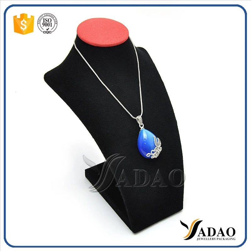 customized jewellery leatherette display bust for necklace and pendant