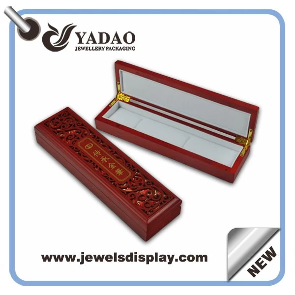 fashion luxury antique custom logo printed MDF wooden decorative jewelry boxes jewellery display box wholesale