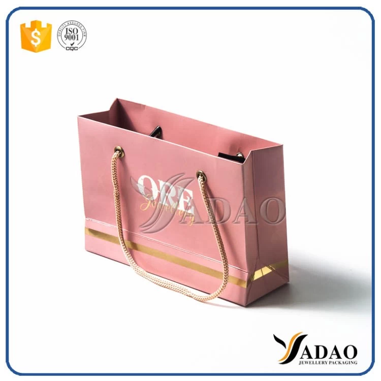 favorable price good qualtiy  slight popular custom size and color hand-bags shopping bags gift bags for jewels packaging