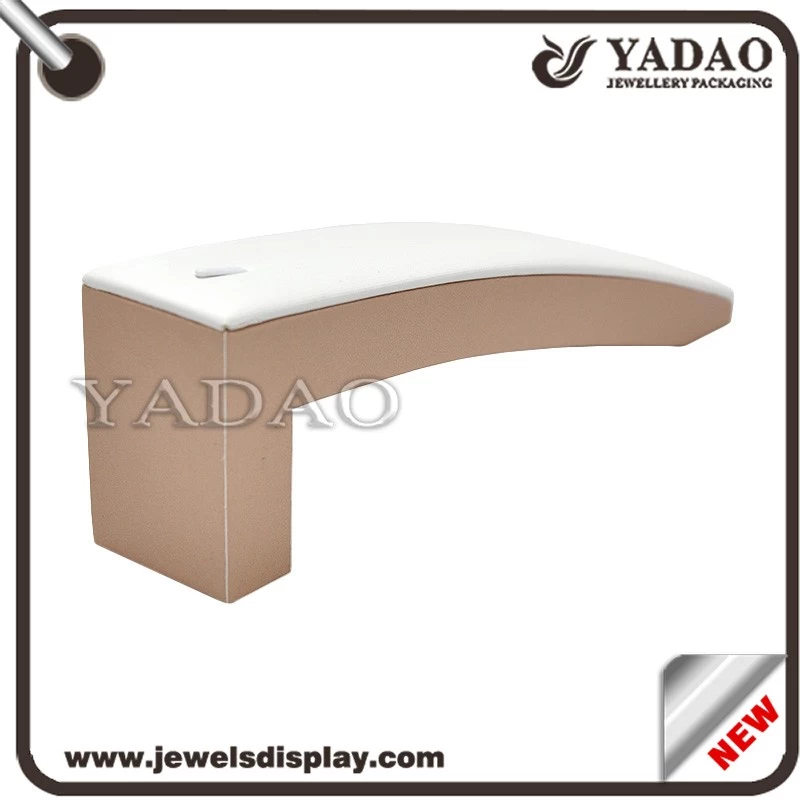 fine fashionable designable classical OEM, ODM available wholesale mdf coated with pu leather/velvet bracelet display stands