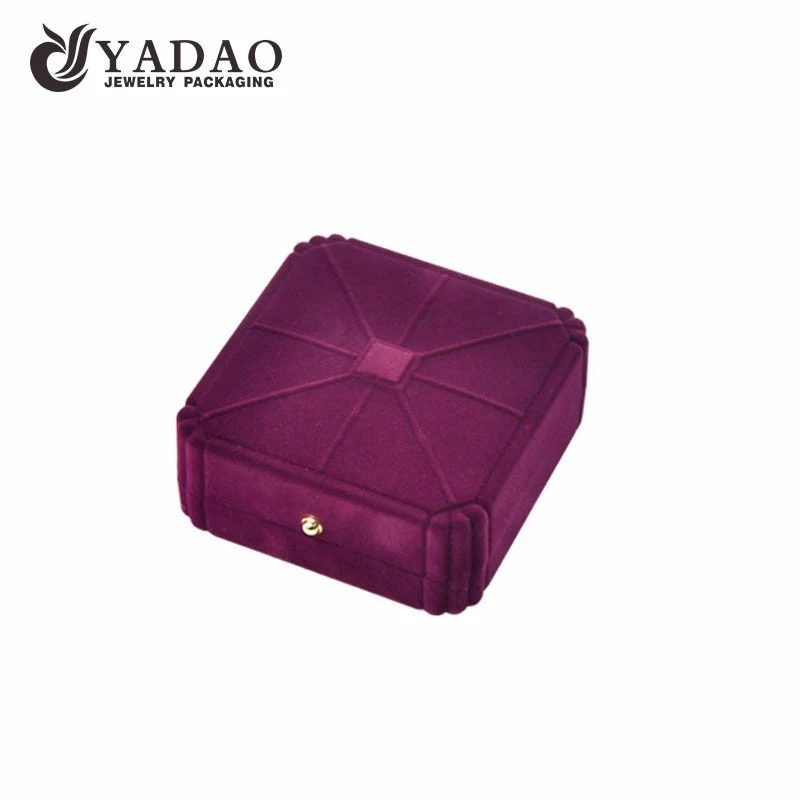 jewelry flocking/velvet box with colorful color